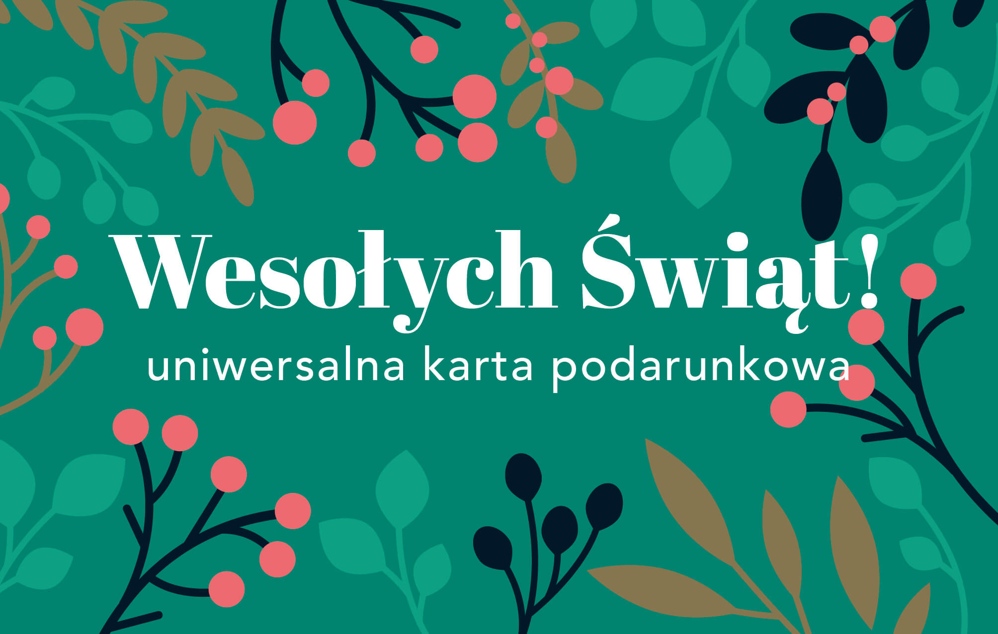 Świąteczny Nastrój karta podarunkowa