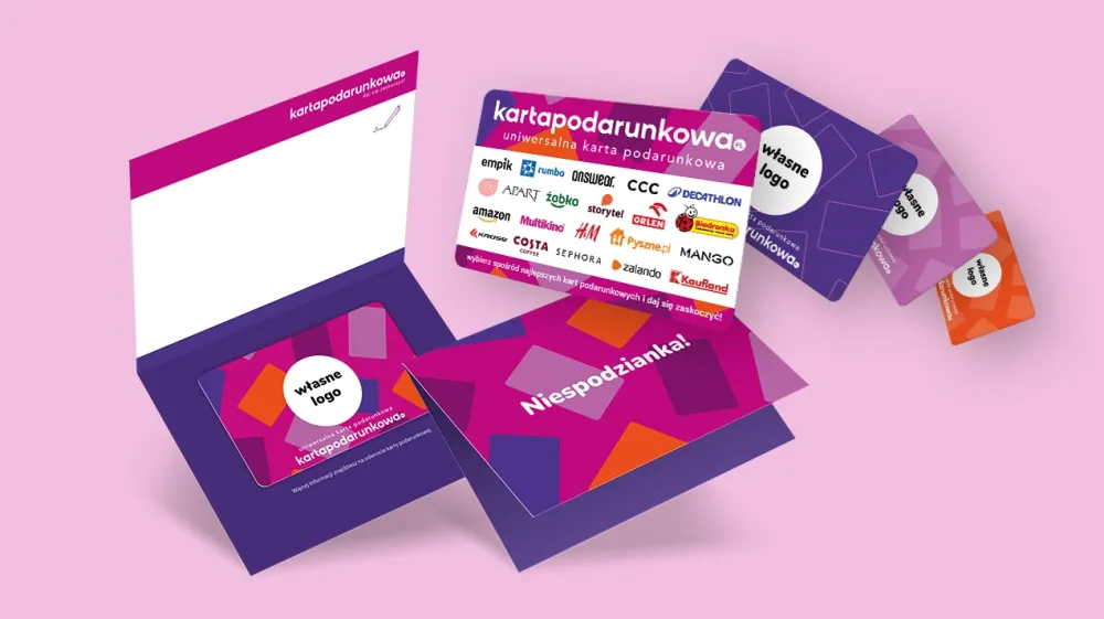 Personalizowane karty podarunkowe