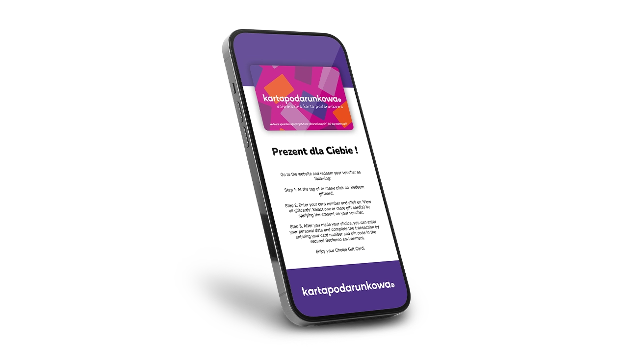 Karty podarunkowe na święta z personalizacją