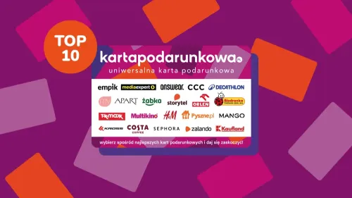 Top 10 najpopularniejszych kart podarunkowych